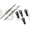HPTB004  Heli Option Titanium Turnbuckles (M2.5 x 61mm) 2 pcs  